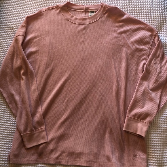 NWOT VS PINK Waffle Knit Long Sleeve Tee - Picture 4 of 7